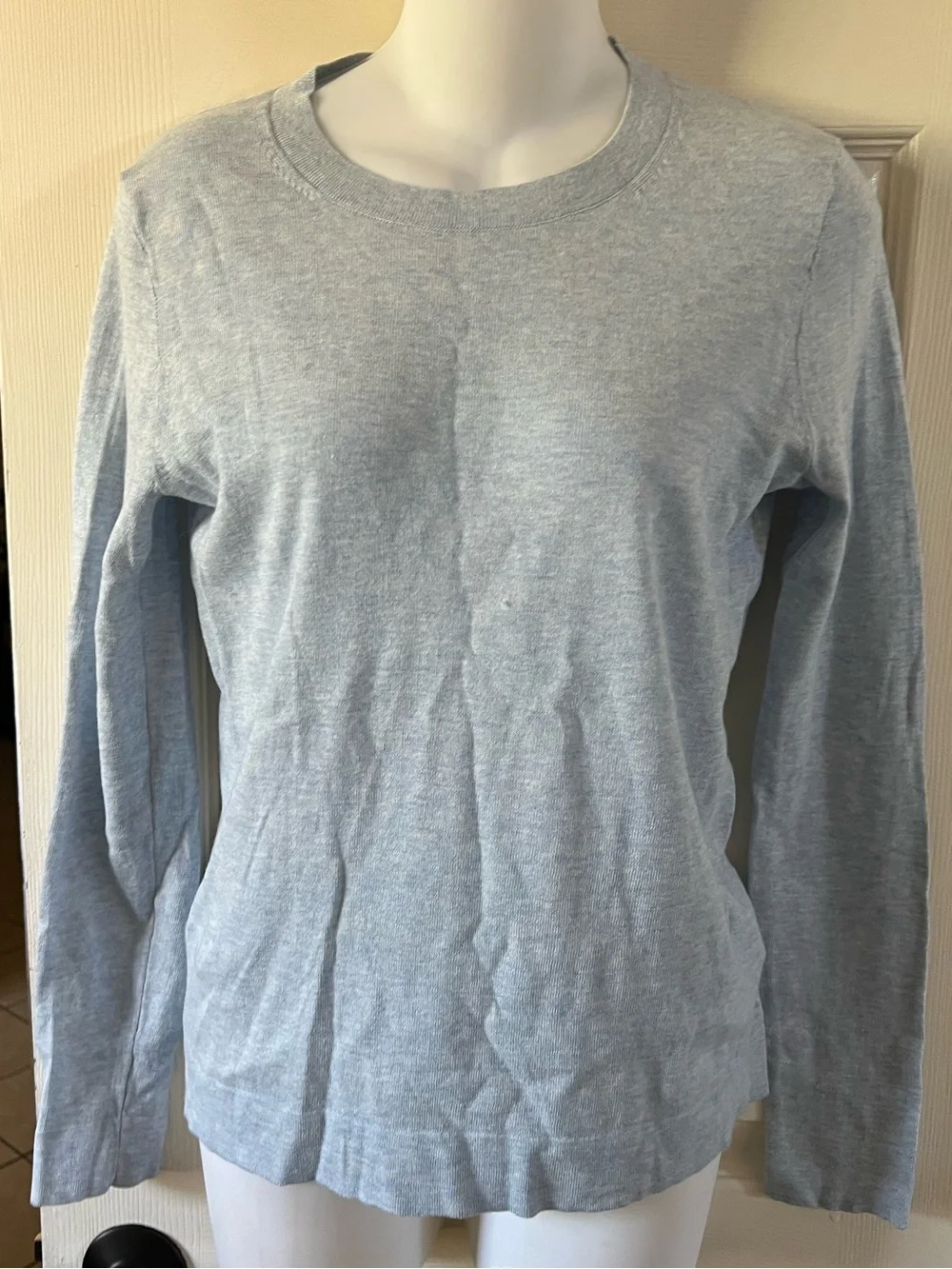 NWT J.Crew Teddie Long-Sleeve Top - Light Blue XS